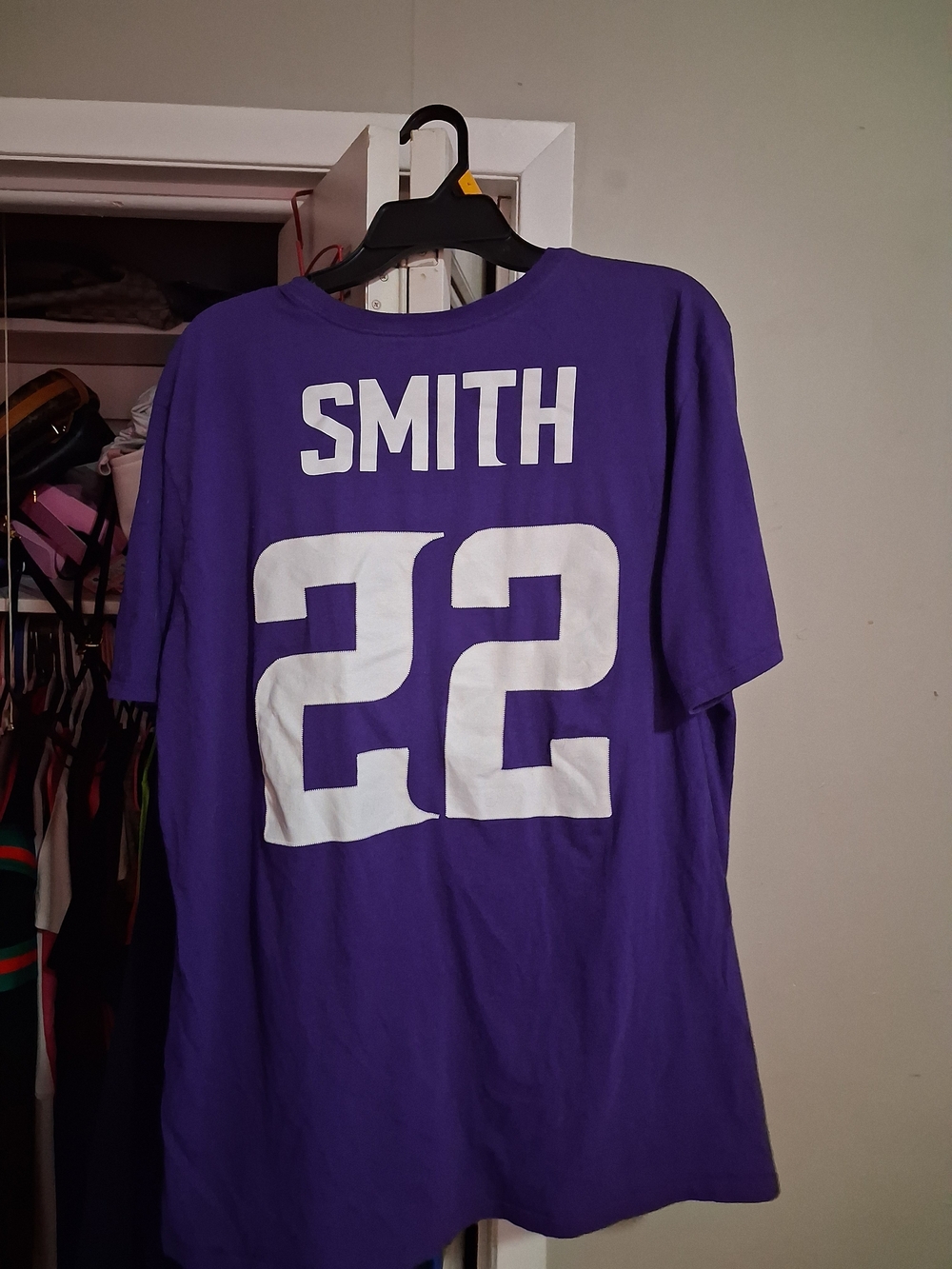 Purple ' Harrison Smith 22' Men’s XL Team Jersey-Style T-Shirt